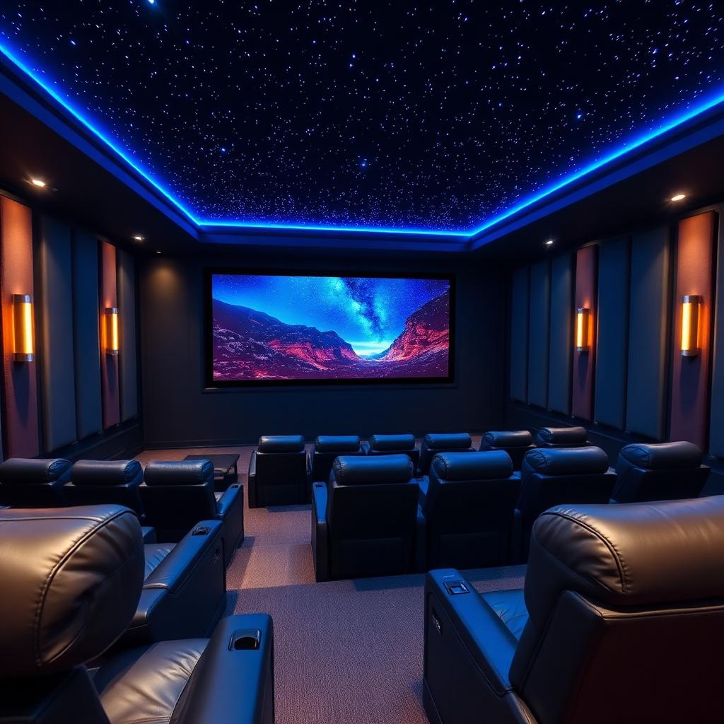 Home theater with OLED TV and surround sound — installed by TV Champs
